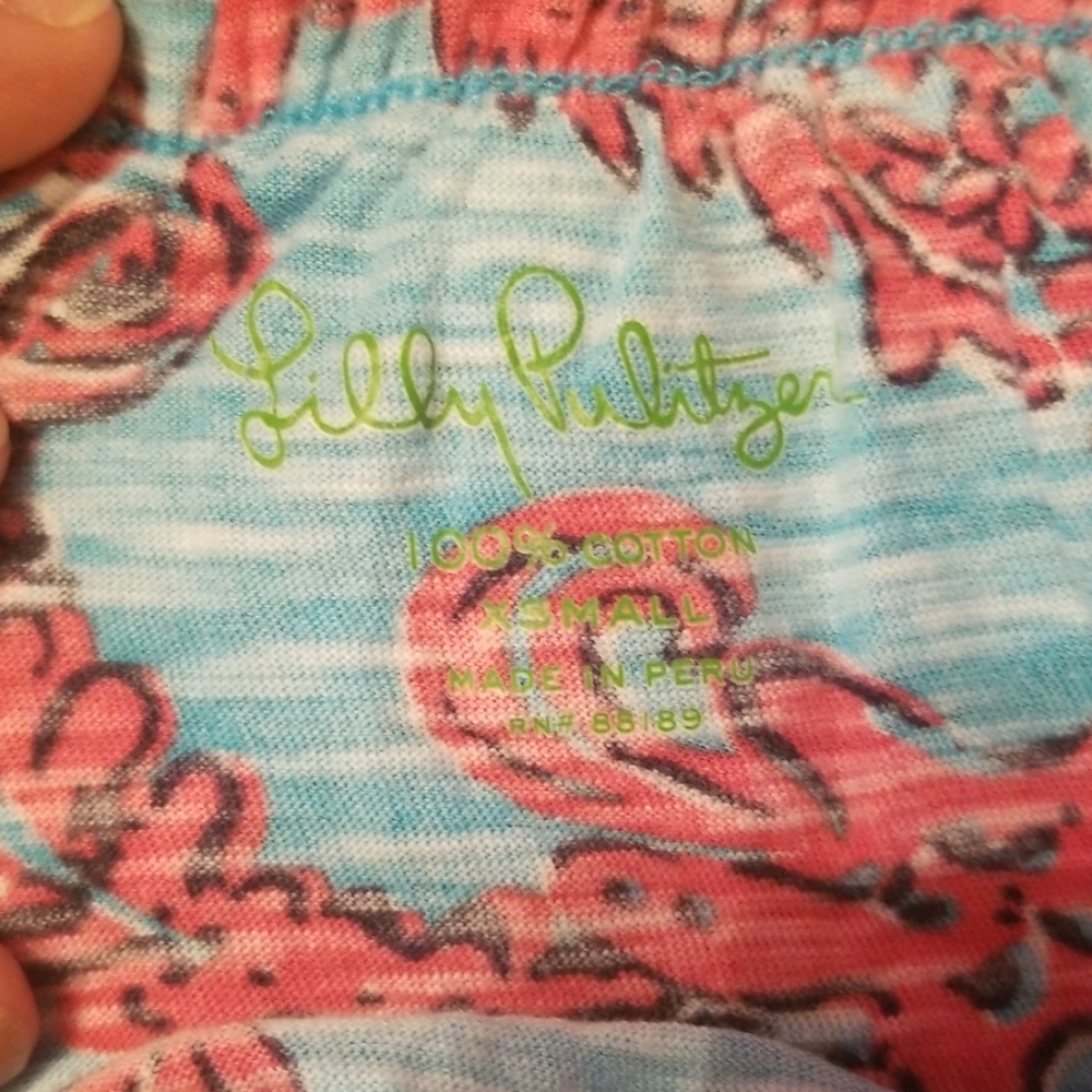 Lilly Pulitzer Strapless Ruffle Top Size Xsmall - Picture 8 of 8